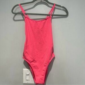 Pink Women's One Piece Swimsuit